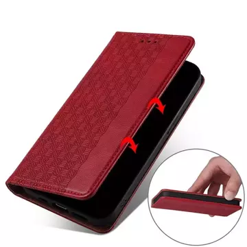 Чохол з магнітним ремінцем для Samsung Galaxy A12 5G Сумка Wallet Mini Lanyard Pendant Red