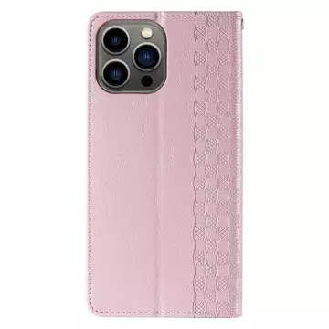 Чохол з магнітним ремінцем для iPhone 13 Pro Pouch Wallet Mini Lanyard Pendant Pink