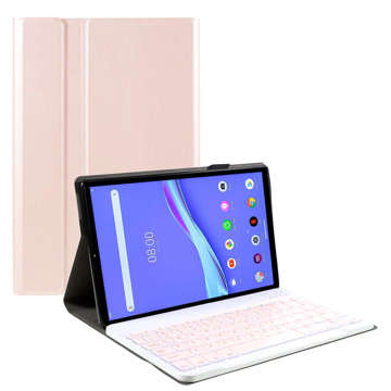 Чохол-клавіатура Alogy Smart Bluetooth для Lenovo Tab M10 Plus 10.3 TB-X606 Pink Glass