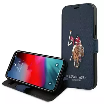 Чохол-книжка US Polo Embroidery Collection iPhone 12 Pro Max 6.7" темно-синій/темно-синій