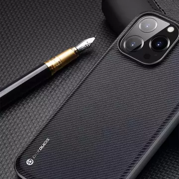 Чохол-накладка Dux Ducis Fino для iPhone 14 Pro Max чорний нейлон