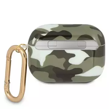 Чохол-накладка Guess GUAPUCAMA AirPods Pro зелений / колір хакі Camo Collection