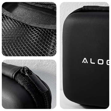 Чохол на блискавці Alogy Protect універсальний чохол для аксесуарів навушники, кабель, зарядний чорний