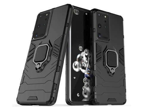 Чохол Alogy Stand Ring Armor для Samsung Galaxy S21 Ultra чорний