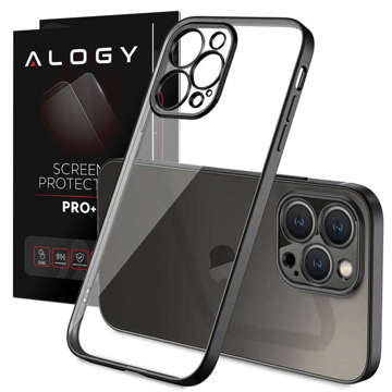 Чохол Alogy TPU Luxury Case with Camera Protector для Apple iPhone 12 Pro Black and Clear Glass