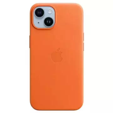 Чохол Apple MPPF3ZM/A для iPhone 14 Plus 6.7" Orange/Orange Leather Case MagSafe