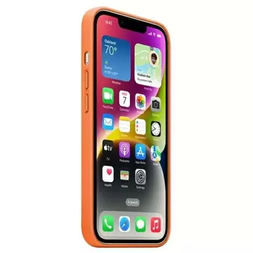 Чохол Apple MPPF3ZM/A для iPhone 14 Plus 6.7" Orange/Orange Leather Case MagSafe