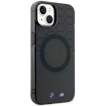 Чохол BMW BMHMP14SHGPK для iPhone 14 6.1" сірий/сірий Pattern MagSafe