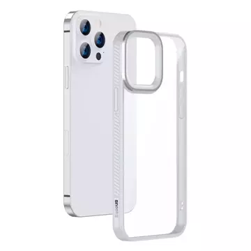 Чохол Baseus Crystal Phone Case Armored Case для iPhone 13 Pro з гелевою рамкою сірий (ARJT000413)