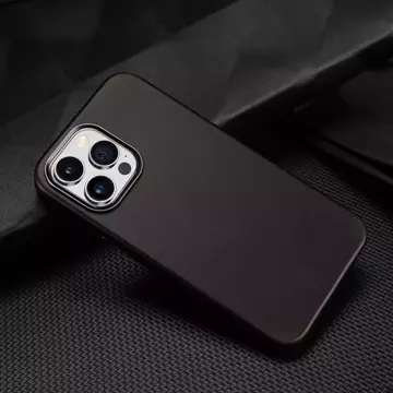 Чохол Dux Ducis Naples для iPhone 14 Pro Leather Cover (сумісний з MagSafe) темно-коричневий
