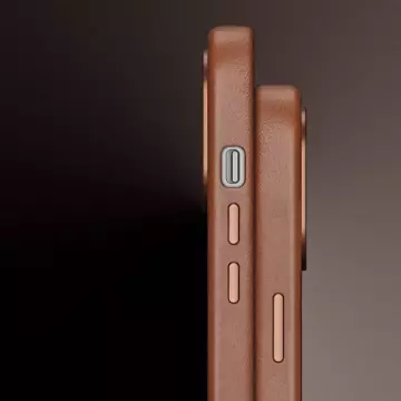 Чохол Dux Ducis Naples для iPhone 14 Pro Max магнітний шкіряний чохол MagSafe коричневий