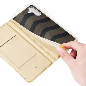 Чохол Dux Ducis Skin Pro для Samsung Galaxy A14 5G Flip Cover Card Wallet Stand Gold