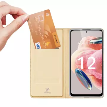 Чохол Dux Ducis Skin Pro для Xiaomi Redmi Note 12 Cover Flip Card Wallet Stand Gold