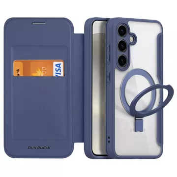 Чохол Dux Ducis Skin X Pro з магнітним кільцем / підставкою для Samsung S24 - синій