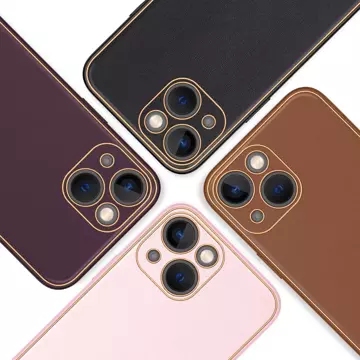 Чохол Dux Ducis Yolo iPhone 14 elegant cover з екологічної шкіри коричневого кольору