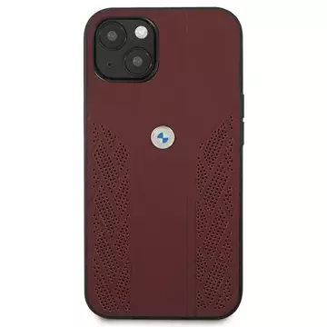 Чохол Etui BMW BMHCP13MRSPPR для Apple iPhone 13 6,1" Hardcase Leather Curve Perforate