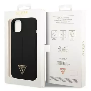 Чохол Etui Guess GUHCP14MSLTGK для Apple iPhone 14 Plus 6,7" czarny/black Silicone Triangle