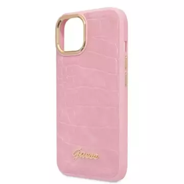 Чохол Etui Guess GUHCP14SHGCRHP для iPhone 14 6,1" Croco Collection