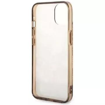 Чохол Etui Guess GUHCP14SHGPLHC для Apple iPhone 14 6,1" Porcelain Hardcase кольору охри