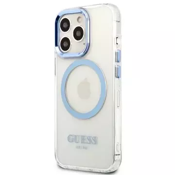 Чохол Etui Guess GUHMP13LHTRMB для iPhone 13 Pro / 13 6,1" Hard Case Metal Outline Magsafe