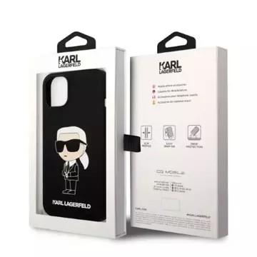 Чохол Etui Karl Lagerfeld KLHCP14MSNIKBCK для Apple iPhone 14 Plus 6,7" Silicone Ikonik