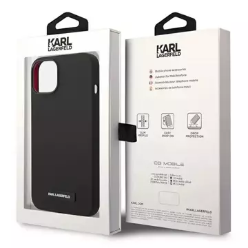 Чохол Etui Karl Lagerfeld KLHMP14MSLMP1K для iPhone 14 Plus 6,7" Hardcase Silicone Plaque Magsafe