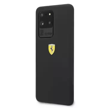 Чохол Ferrari Hardcase для Samsung Galaxy S20 Ultra чорний/чорний силікон