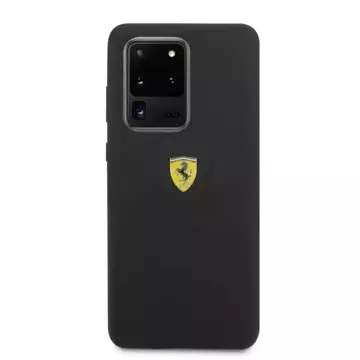 Чохол Ferrari Hardcase для Samsung Galaxy S20 Ultra чорний/чорний силікон