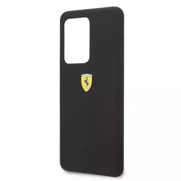 Чохол Ferrari Hardcase для Samsung Galaxy S20 Ultra чорний/чорний силікон