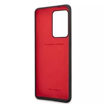 Чохол Ferrari Hardcase для Samsung Galaxy S20 Ultra чорний/чорний силікон