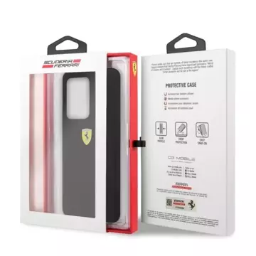 Чохол Ferrari Hardcase для Samsung Galaxy S20 Ultra чорний/чорний силікон