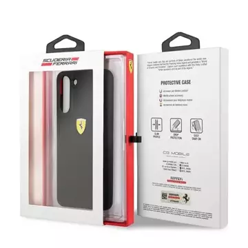 Чохол Ferrari Hardcase для Samsung Galaxy S21 FE чорний/чорний силікон