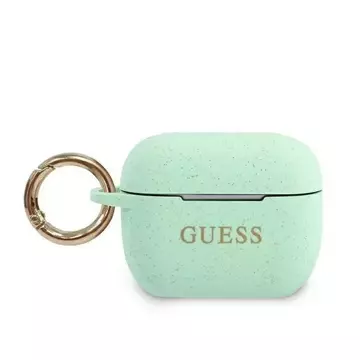 Чохол Guess GUACAPSILGLGN AirPods Pro зелений/зелений Silicone Glitter