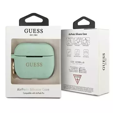 Чохол Guess GUACAPSILGLGN AirPods Pro зелений/зелений Silicone Glitter