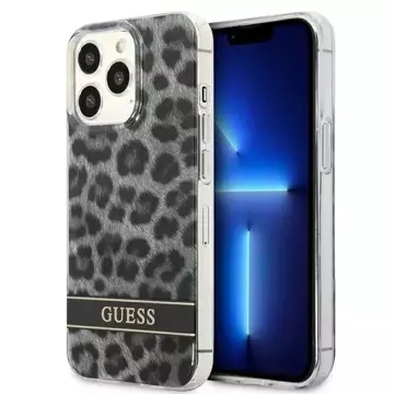 Чохол Guess GUHCP13LHSLEOK iPhone 13 Pro / 13 6,1" szary/сірий Leopard