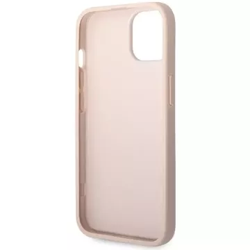 Чохол Guess GUHCP15S4GMGPI для iPhone 15 6.1" рожевий/рожевий hardcase 4G Big Metal Logo