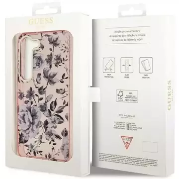 Чохол Guess GUHCS23SHCFWSP для Samsung Galaxy S23 S911 pink/pink hardcase Flower Collection