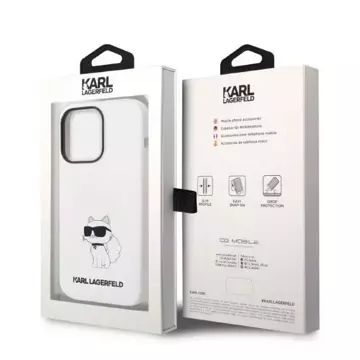 Чохол Karl Lagerfeld KLHMP14XSNCHBCH для iPhone 14 Pro Max 6.7" Hardcase Silicone Choupette MagSafe білий/білий