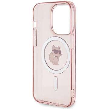 Чохол Karl Lagerfeld KLHMP15XHFCCNOP для iPhone 15 Pro Max 6.7" Red/Pink Hardcase IML Choupette MagSafe