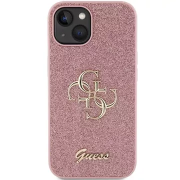 Чохол Original GUESS Hardcase GUHCP15SHG4SGP для iPhone 15 (Fixed Glitter Big 4G / pink)