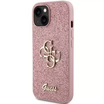 Чохол Original GUESS Hardcase GUHCP15SHG4SGP для iPhone 15 (Fixed Glitter Big 4G / pink)