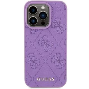 Чохол Original GUESS Hardcase GUHCP15XP4EPMU для iPhone 15 PRO MAX (Quilted 4G Classic / світло-фіолетовий)