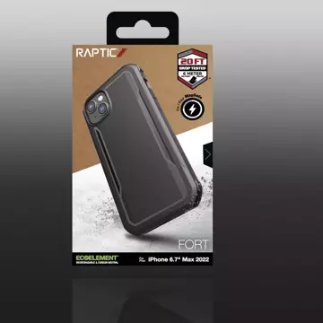 Чохол Raptic Fort для iPhone 14 Plus з броньованим покриттям MagSafe чорний