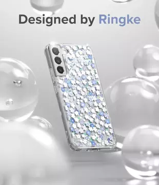 Чохол Ringke Fusion Design Armor Case Cover with Gel Frame для Samsung Galaxy S22 (S22 Plus) прозорий (квітковий) (F593R31)