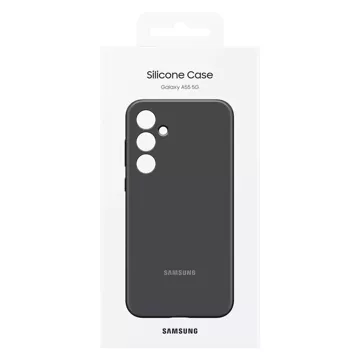 Чохол Samsung Silicone Case EF-PA556TBEGWW для Samsung Galaxy A55 - чорний