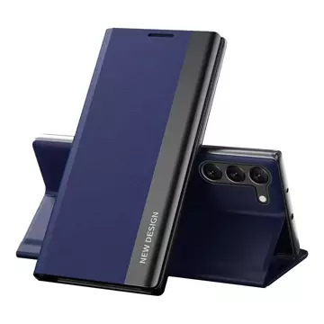 Чохол Sleep Case Pro для Samsung Galaxy S23 Plus з відкидною підставкою синій