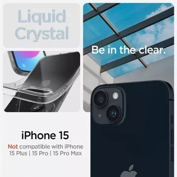 Чохол Spigen Crystal Flex для Apple iPhone 15 - прозорий