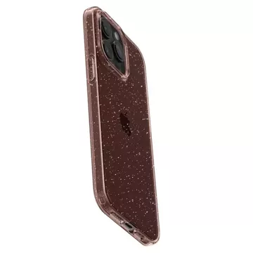 Чохол Spigen Liquid Crystal Glitter для Apple iPhone 15 Pro - рожево-прозорий