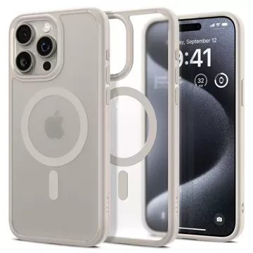 Чохол Spigen Ultra Hybrid Mag Mag Safe Case для Apple iPhone 15 Pro Max Frost Natural Titanium