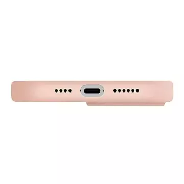 Чохол UNIQ Lino Hue для iPhone 14 Plus 6.7" Magclick Charging pink/blush pink